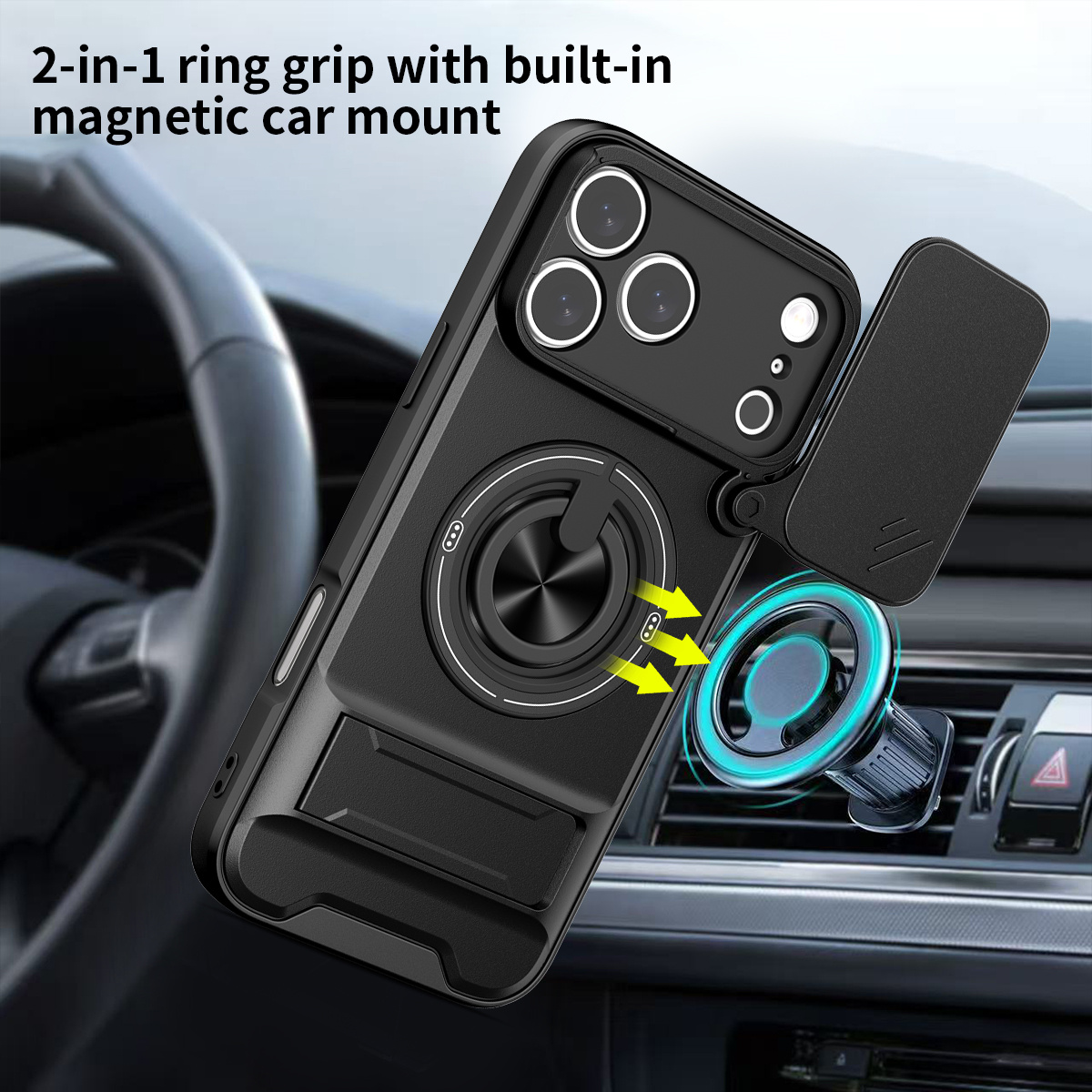 Magnetic Phone Case for IPhone - Camera Lens Protector avis et prix