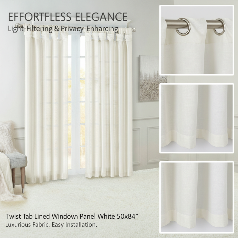 1PCS White Polyester Twist Tab - Privacy Filter 2Pack avis et prix