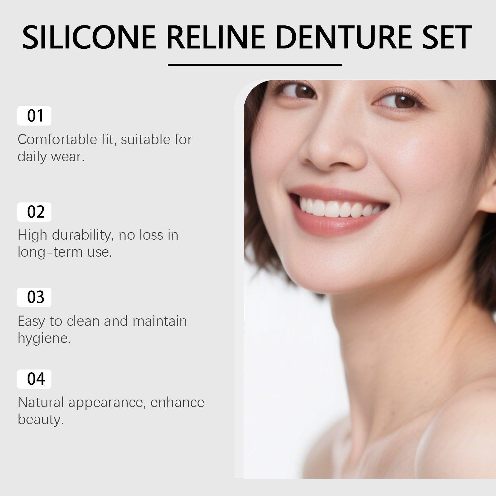Denture Full Set Over Gums Kit - Full Cover Adhesive avis et prix
