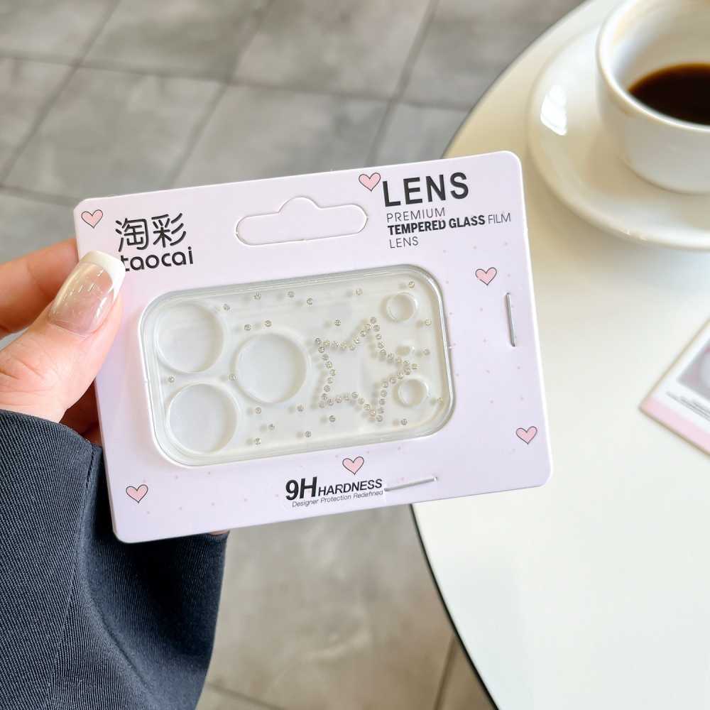 Luxuruy Diamond 3D Heart Glass - Camera Lens Protector avis et prix