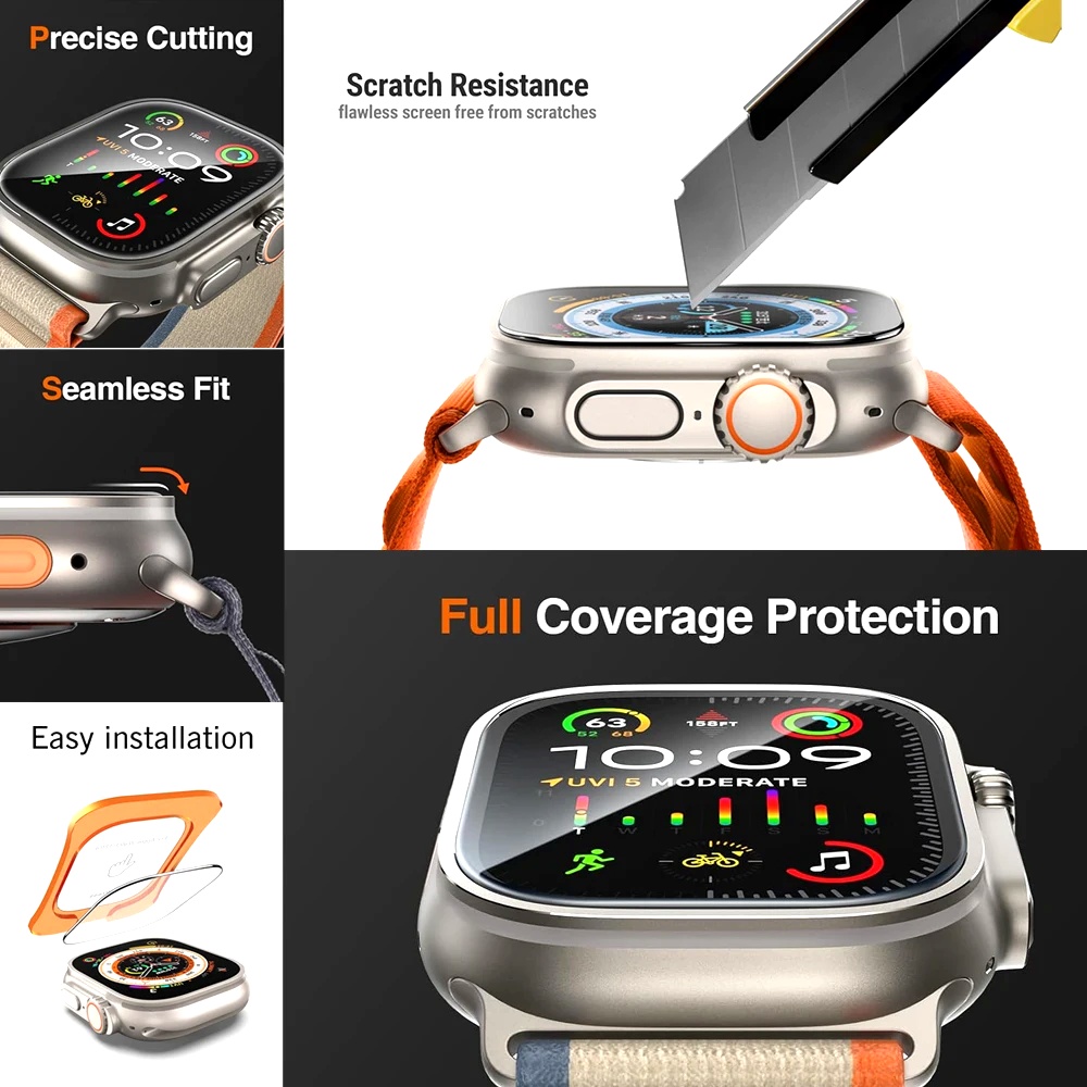 Tempered Glass For Apple Watch - Screen Alignment Tool avis et prix