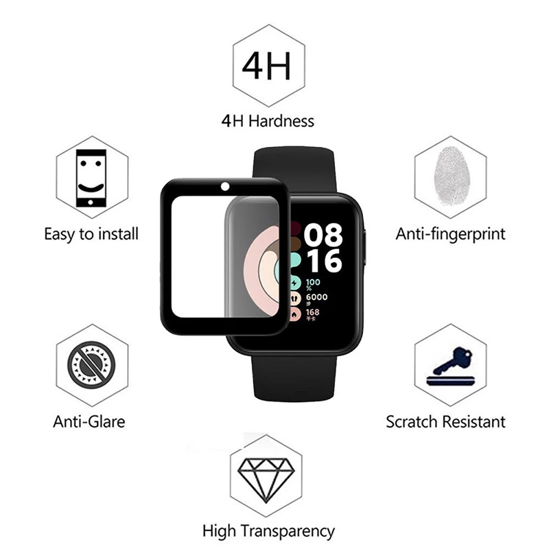 2 Pcs Tempered Glass for Redmi - Smartwatch Screen Film avis et prix