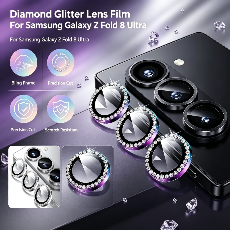 3D Rhinestone Sparkling 9H Len - Tempered Glass Screen 9H avis et prix