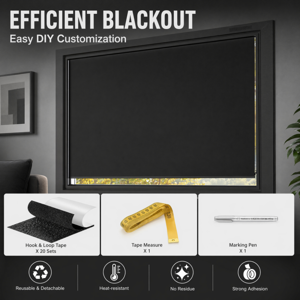 100% Blackout Curtain Darkest  - Privacy Screen Protector avis et prix