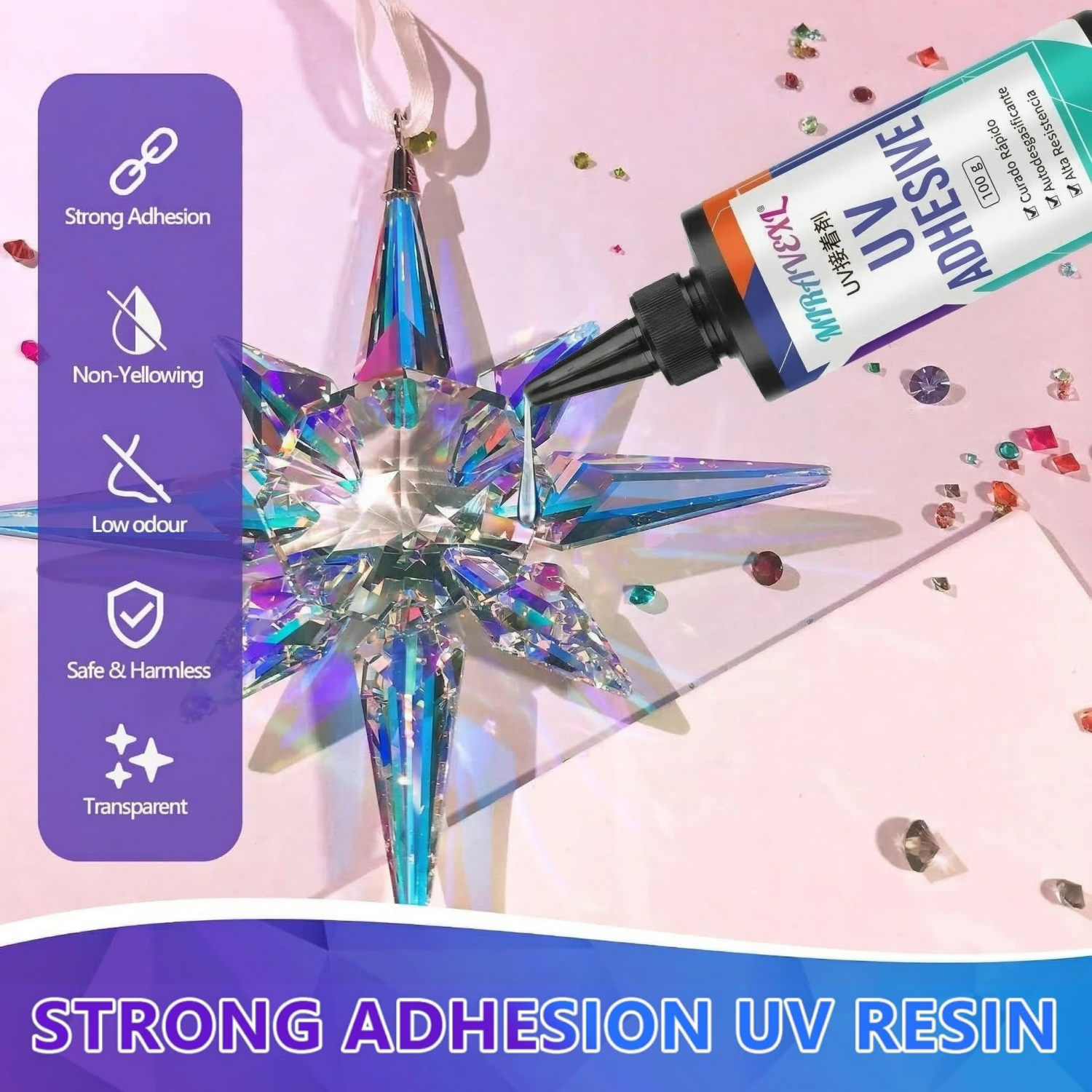 Upgraded UV Resin Kit with USB - Liquid Uv Glue Kit avis et prix