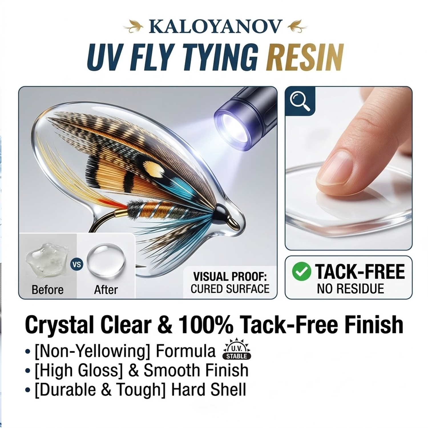 UV Resin Fly Tying Kit with US - Liquid Uv Glue Kit avis et prix