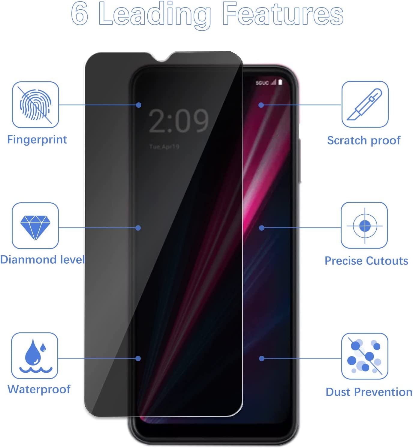 [2 Pack]Fit TCL 40 SE Privacy  - Privacy Filter 2Pack avis et prix