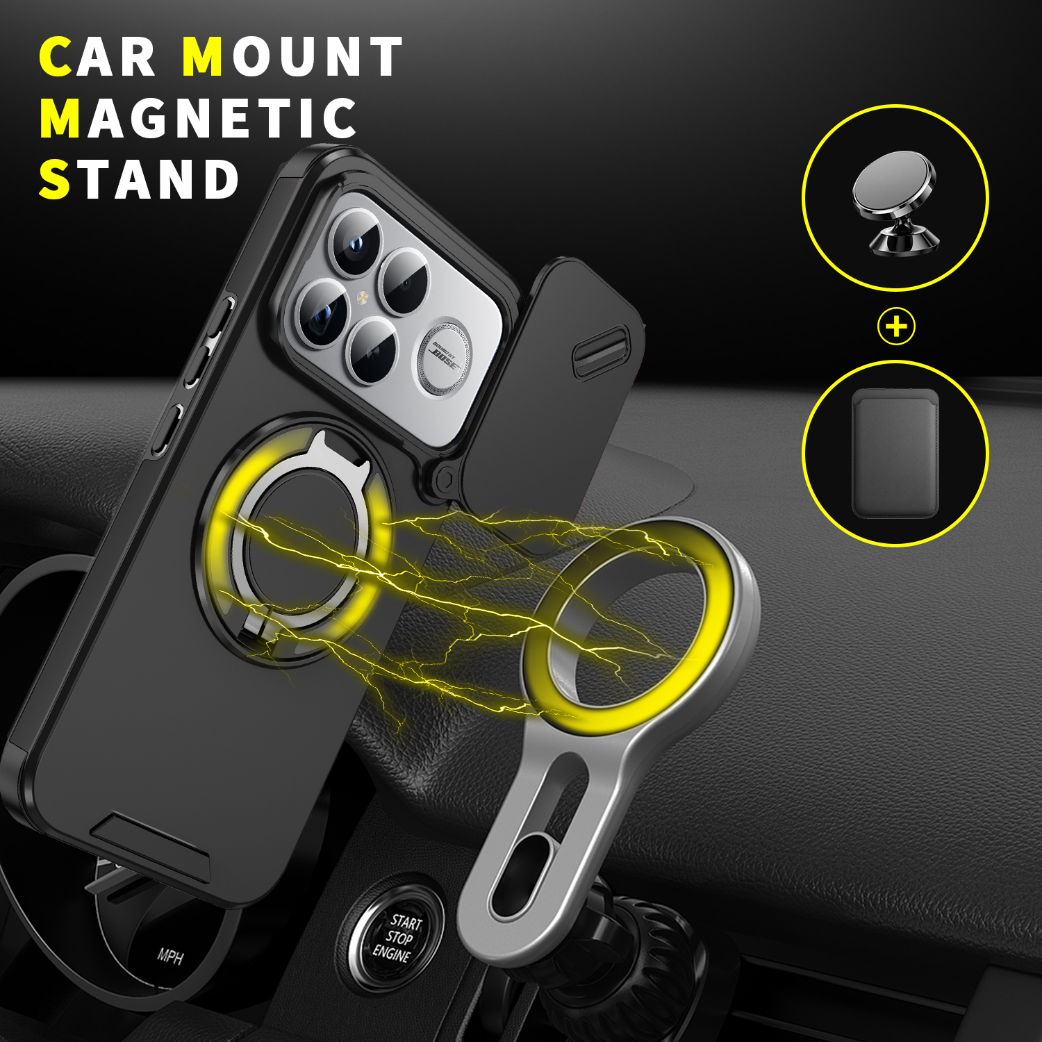 Magnetic Wireless Charging Rin - Camera Lens Protector avis et prix