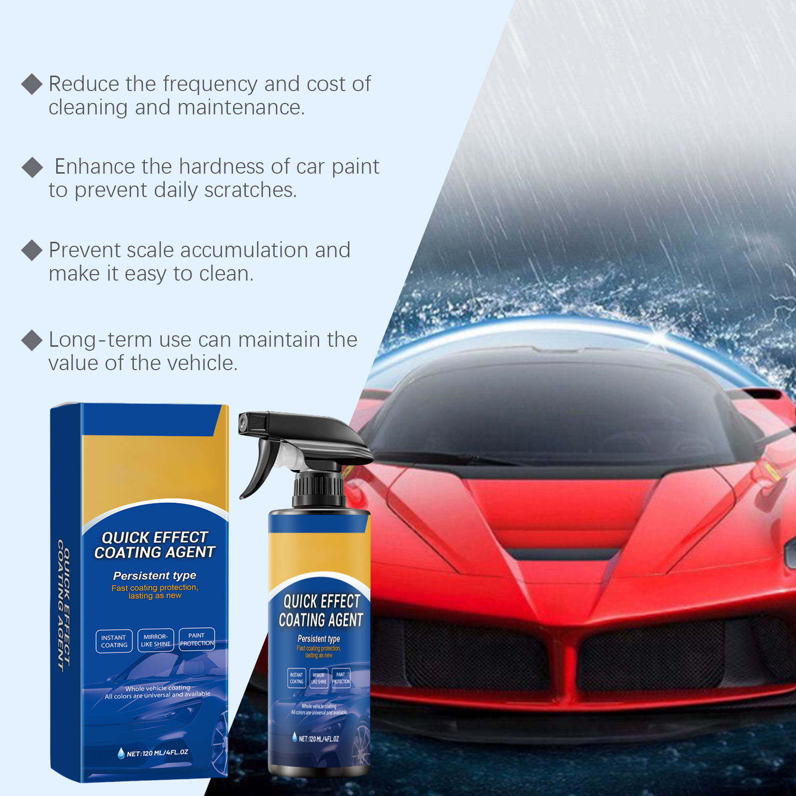 Car Quick Coating Agent Spray  - Nano Liquid Coating avis et prix