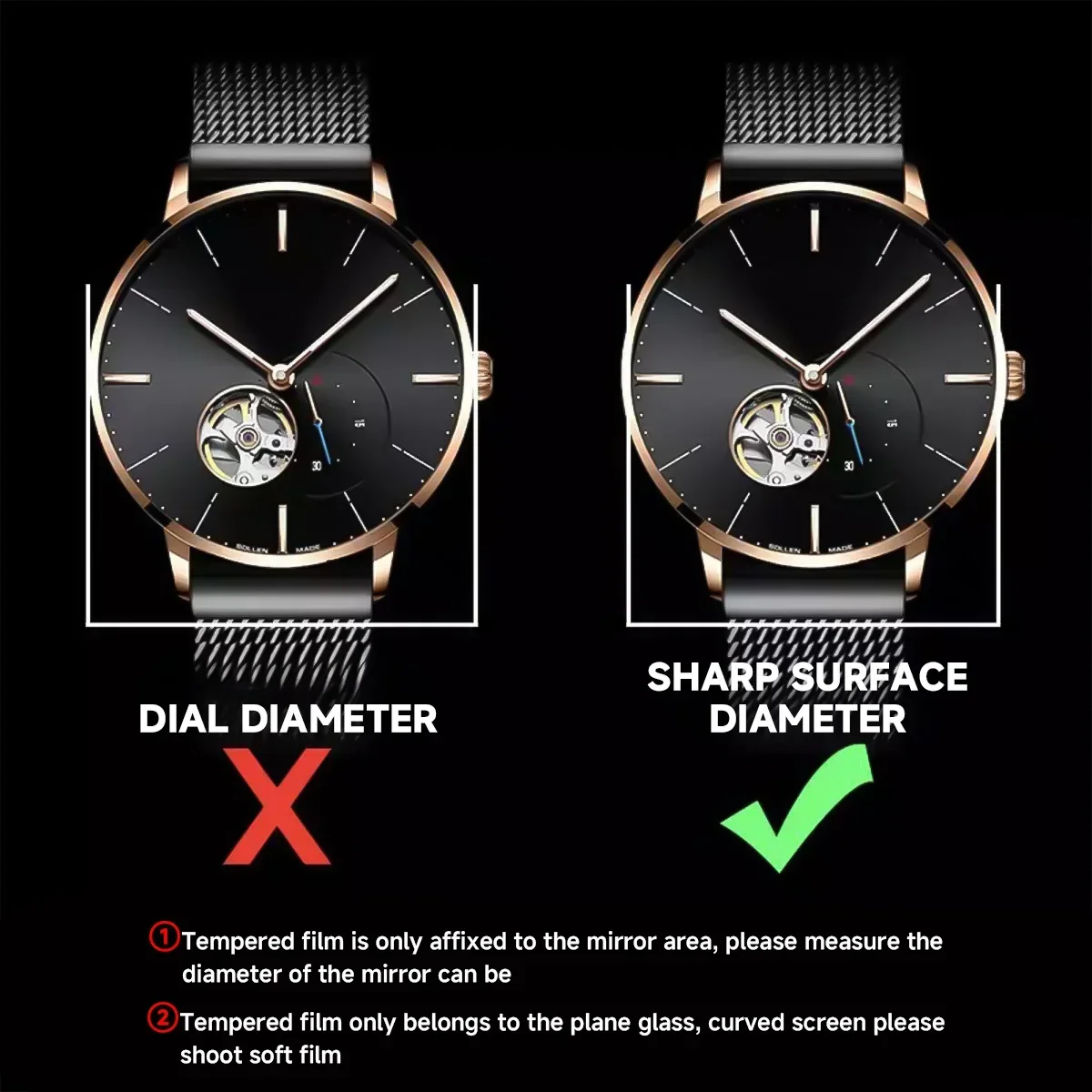 26-46mm Universal Tempered Gla - Smartwatch Screen Film avis et prix