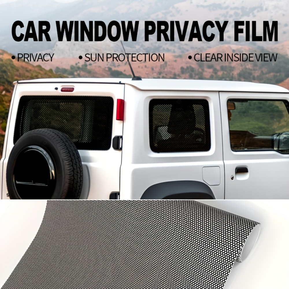 1Roll Black Perforated Vinyl P - Privacy Screen Protector avis et prix