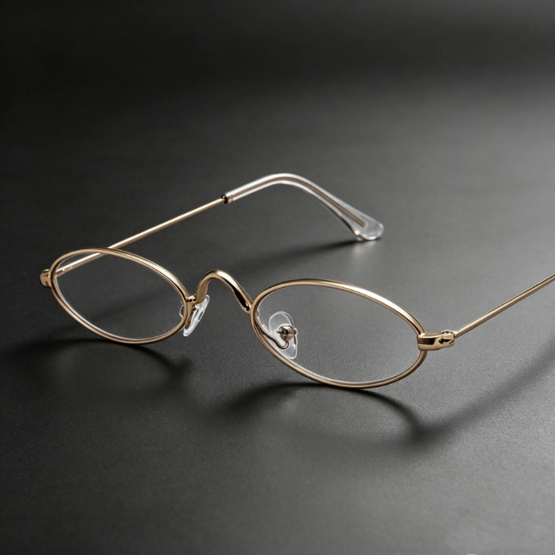 Y2K Small Oval Metal Glasses W - Anti Blue Light Film avis et prix