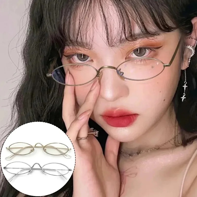 Y2K Small Oval Metal Glasses W - Anti Blue Light Film avis et prix