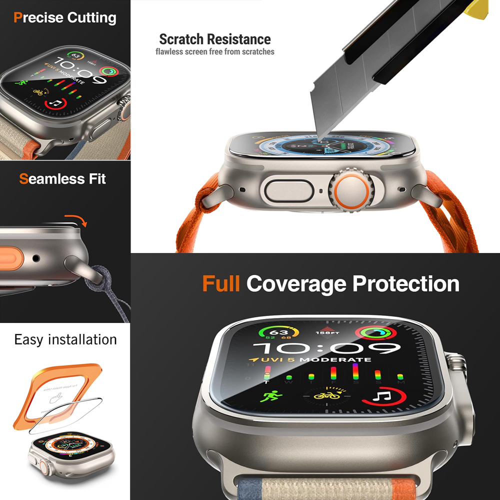 Tempered Glass For Apple Watch - Screen Alignment Tool avis et prix