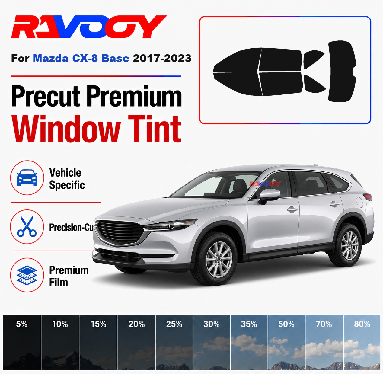 Premium Precut Window Tint Kit - Privacy Screen Protector avis et prix