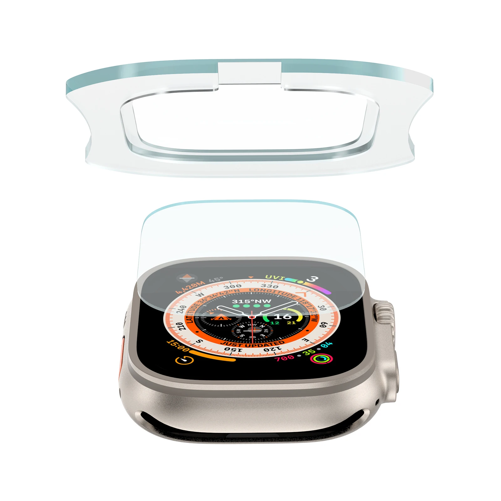 Tempered Glass for Apple Watch - Screen Alignment Tool avis et prix