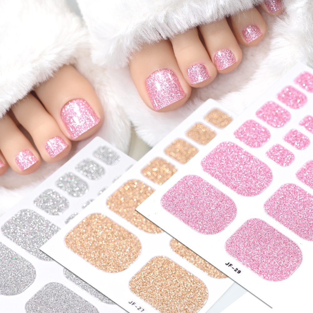 22Tips Pink Glitter Toe Nail S - Full Cover Adhesive avis et prix