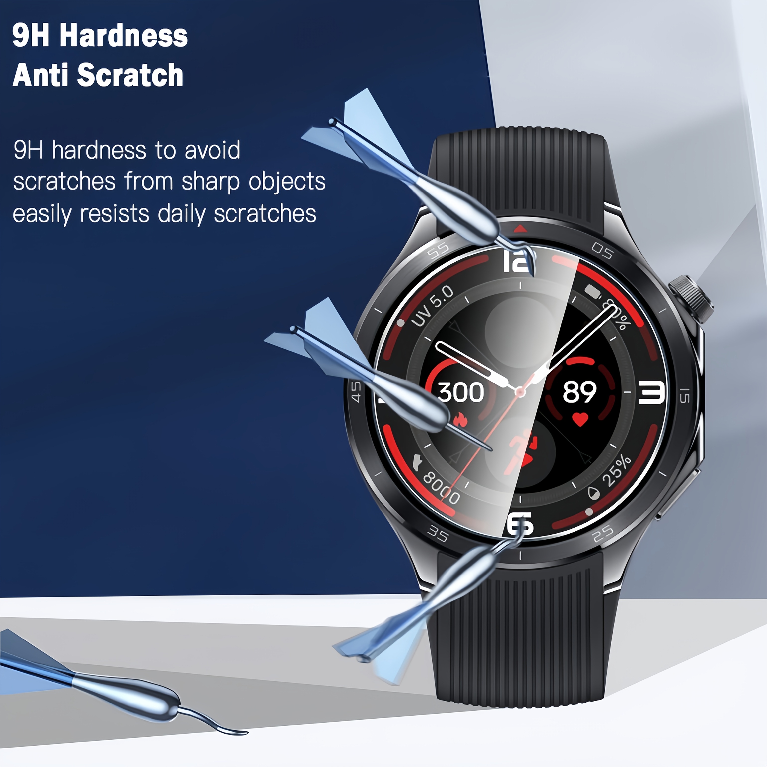 3PCS 9H Tempered Glass Screen  - Smartwatch Screen Film avis et prix