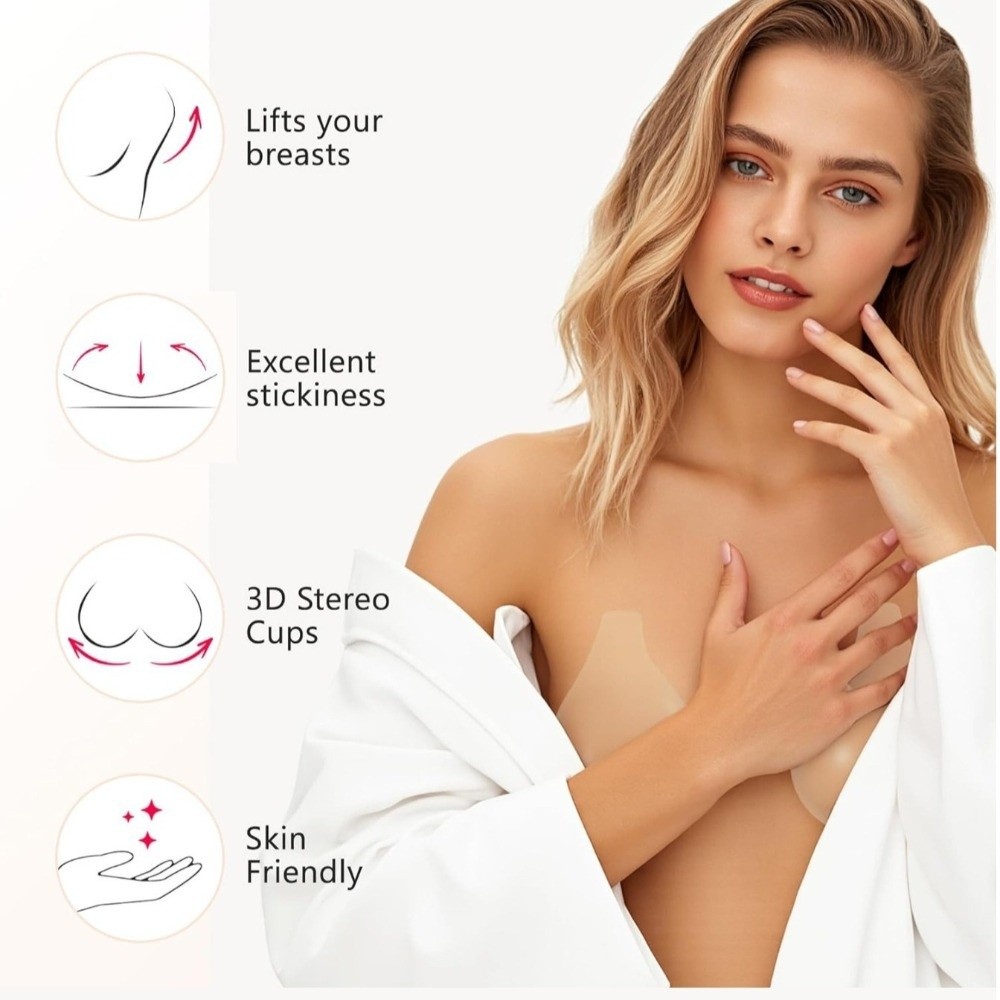 Seamless Silicone Nipple Cover - Full Cover Adhesive avis et prix