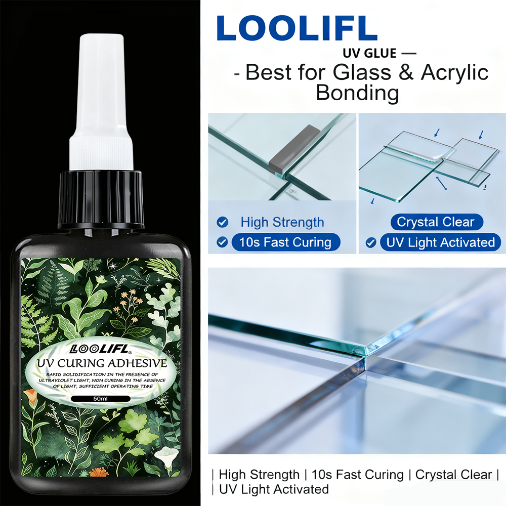 LOOLIFL UV Glue Kit 3 Bottles  - Liquid Uv Glue Kit avis et prix